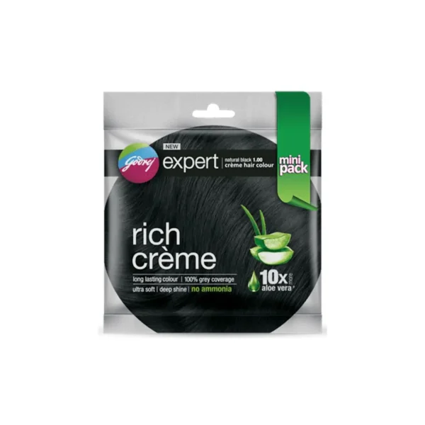 Godrej Expert Rich Creme Hair Colour Natural Black (12+12) gm